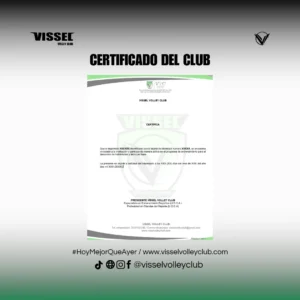 Certificado del club
