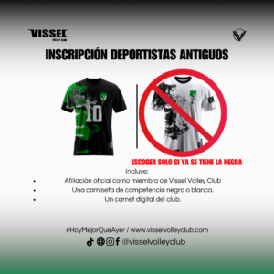 Inscripción deportistas antiguos