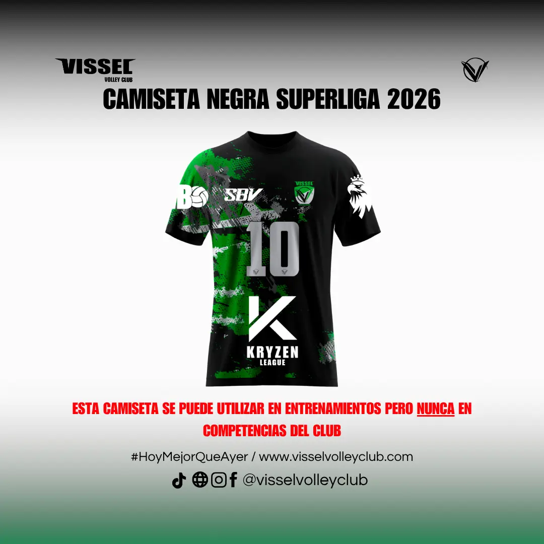Camiseta negra (edición especial Superliga 2026)
