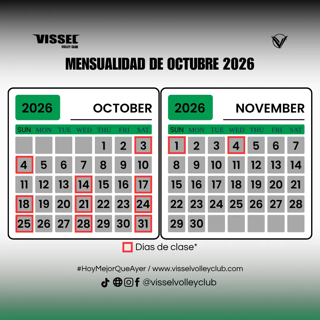 Mensualidad de octubre