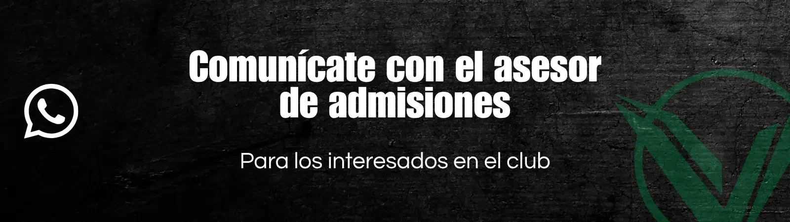 Botón atención de admisiones