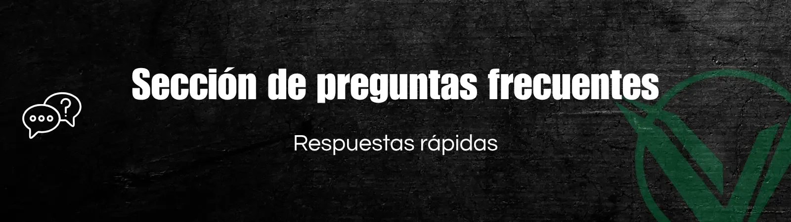 Botón de preguntas frecuentes
