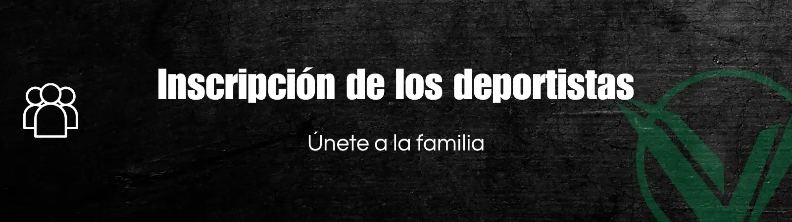 Botón inscripción de los deportistas